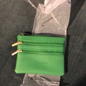 Brand new green coin purse